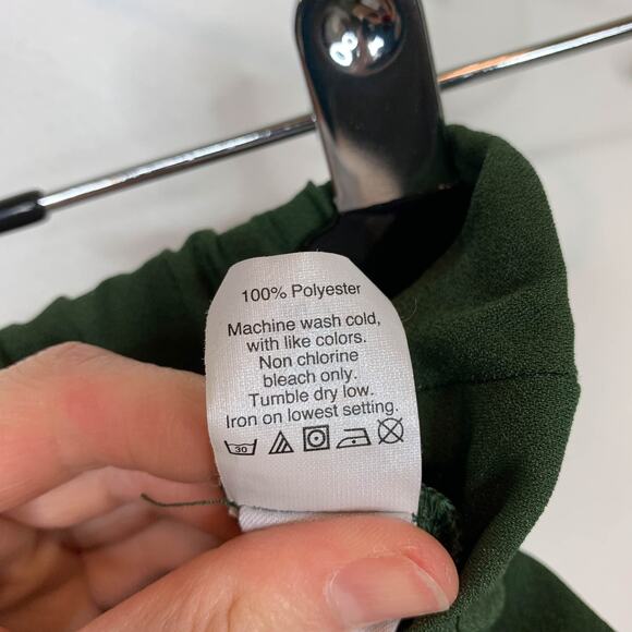 MADEWELL scallop hem shorts forest green pull-on pockets naturecore 2239 - Picture 8 of 10